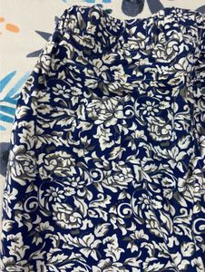 Floral Print Blue Jeggings