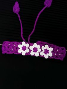 Handmade crochet baby hair band 💫
