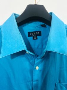Classic Teal Men's Button-Up Shirt