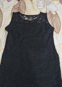 New Black Net Short Kurti