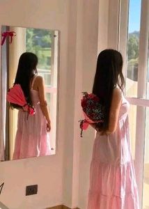 Beutiful Pink Candy Stripe Maxi Dress 💖
