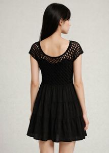 Daisy Crochet Mini Dress