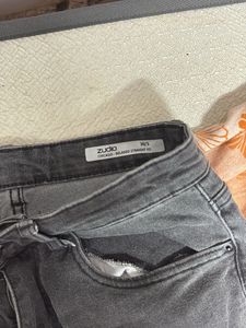 Charcoal Grey Straight Leg Jeans