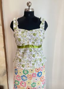 Floral Print Spaghetti Strap Top