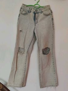 Ripped Light Wash Jeans