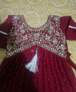 Elegant Purple Ethnic Dress