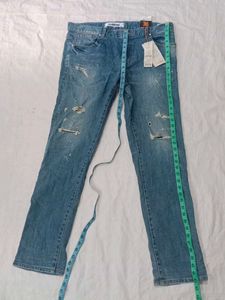 Distressed Denim Jeans
