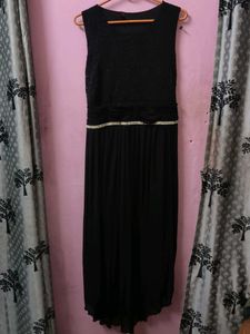 Elegant Black Sleeveless Maxi Dress