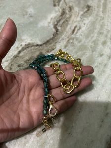 Green Crystal Mask Chain