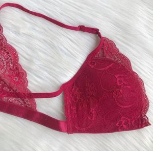 Hot Red Lace Bra