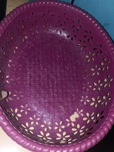 purple basket with free branded products
