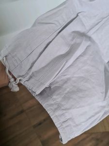 Women Light Blue Cargo Pants