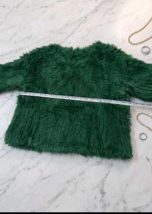 24. Emerald Green Faux Fur Sweater