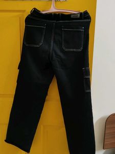Black Cargo Jeans