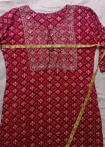 Embellished maroon Kurta for daily wear 😊