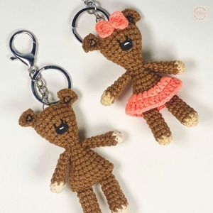 Handmade Crochet Teddy Bears Set