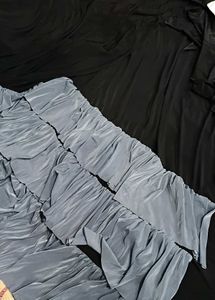 Black Ruffle saree new