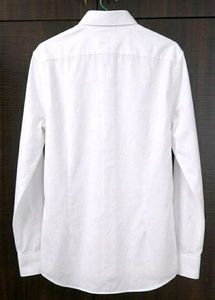 Men's White Slim Fit Casual Shirt