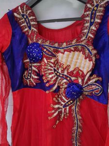 Red Hot  Heavy Gown ❤️