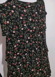 Floral Print Tiered Dress