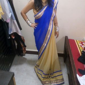 Saree With Blouse Piece