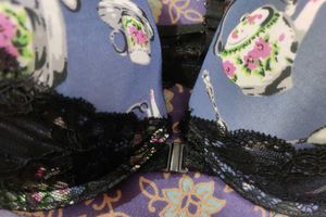 Beautiful Blue Padded Bra With Front Opening