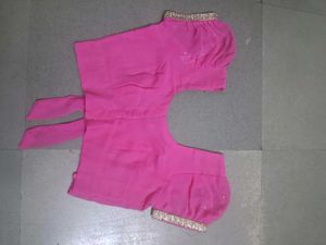 Beautiful Pink Embroidered Saree