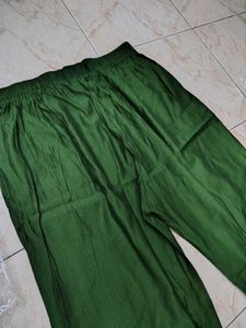 Dark Olive Green Palazzo Pant
