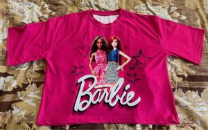 Summer Sale 🔥Barbie Crop Oversized T-Shirt