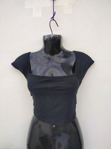 🎀Price Drop🎀Shein Black Ribbed Top
