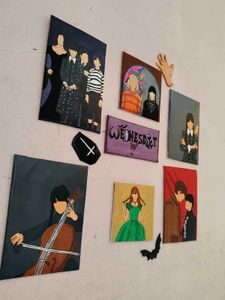 Wednesday Inspired Handmade Art Collection