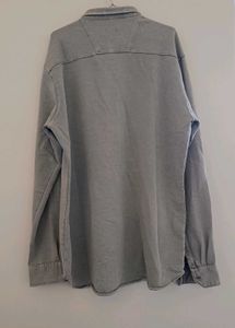 Men's Baggy Grey Washed Shirt
