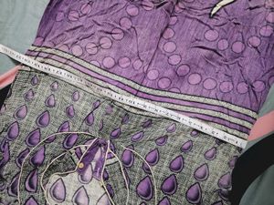 Purple Printed Kurti