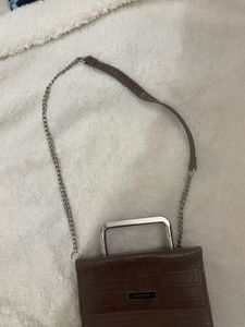 RHESON Croc Embossed Top Handle Bag