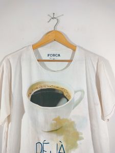 White Printed T Shirt (Men's)