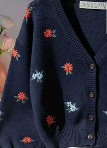 Pinteresty Floral knit Cardigan🌈