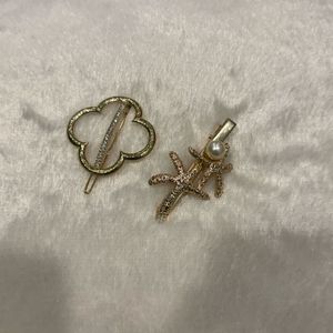 Chic Hair Clips - Starfish & Cloud Design