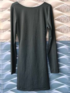Classic Black Long Sleeve Mini Dress