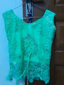 Green Lehnga/ Gown