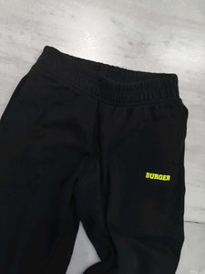 Burger bae black joggers