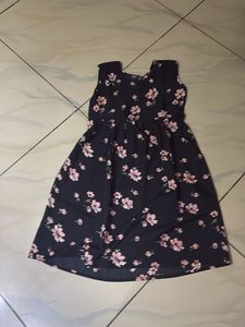 Chic Floral Print Sleeveless Dress