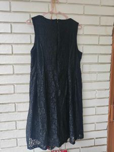 Elegant Black Lace Fit &amp; Flare Dress