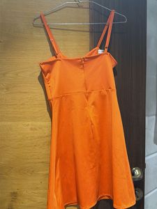 Vibrant Orange Mini Dress