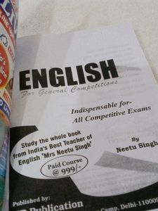 English for General Competitions - Vol 1