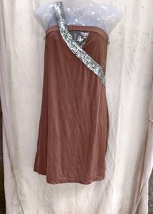 15238. Chic One Shoulder Sequin Detail Dress