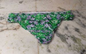 Green Floral Bikini Bottom
