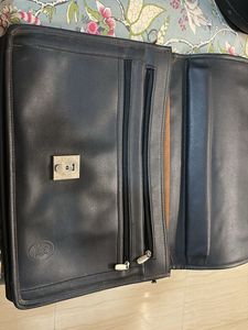Classic Black Leather Briefcase