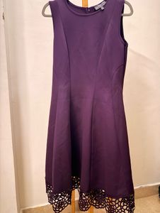 Plum Purple Donna Ricco A Line Dress