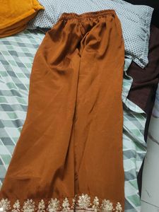 Embroidered Brown Kurta