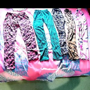 Vibrant Printed Palazzos - Set of 3